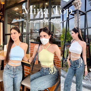 🦋Mist Top🦋 เสื้อครอปผ้านำเข้า สวยมาก งานผูกปรับได้ ผ้าอย่างดี mix&amp;match กับลุคไหนๆก็คือน่ารัก