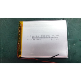 แบตลิเทียมLithium battery 3.7V3000mah11.1Whรุ่น357090 ของใหม่พร้อมส่ง