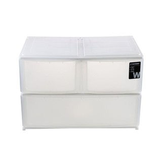 กล่องลิ้นชักเล็ก 3 ช่อง 38.7x27x26 ซม. สีขาว กล่องลิ้นชักเล็ก 3 ช่อง จากเเบรนด์ KEY WAY ขนาดสินค้า 38.7x27x26CM สีขาว สำ