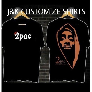 2PAC Tupac Shakur เวสต์โคสต์ฮิปฮอป Tshirt แร็พแขนสั้นเสื้อเสื้อเชิ้ตเสื้อผ้าสําหรับผู้ชาย Lucky 1VC