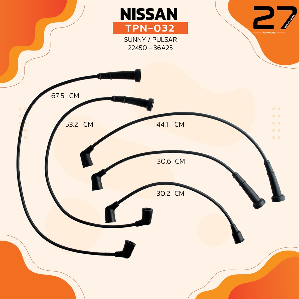 สายหัวเทียน-nissan-sunny-pulsar-เครื่อง-n13-top-performance-made-in-japan-tpn-032-สายคอยล์-นิสสัน-ซันนี่