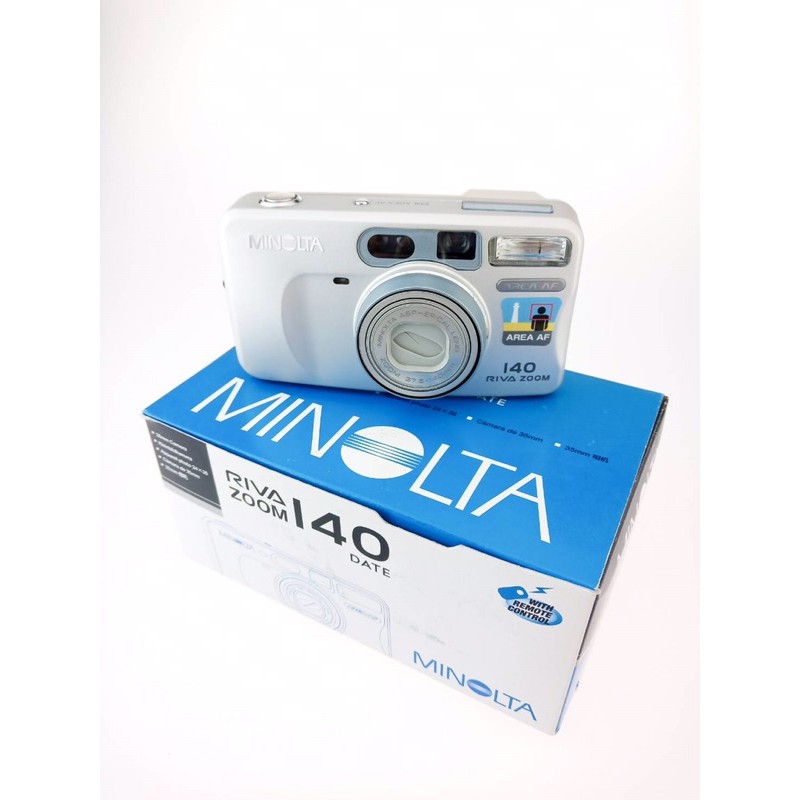 ราคาและรีวิวกล้องฟิล์มมือ1 MINOLTA RIVA ZOOM I40 DATE