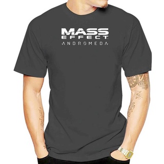 เสื้อยืดผ้าฝ้ายพิมพ์ลายขายดี เสื้อยืด ลาย Mass Effect Andromeda สีดํา