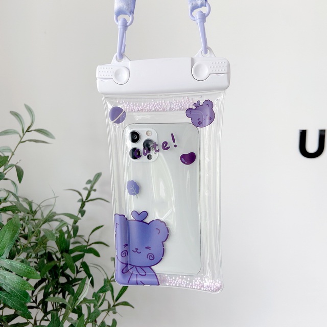 กระเป๋าเดินทางเคสโทรศัพท์กันน้ำใสดำน้ำสมาร์ทโฟนสากล-6-5-นิ้วดำน้ำป้องกันการตกปลา