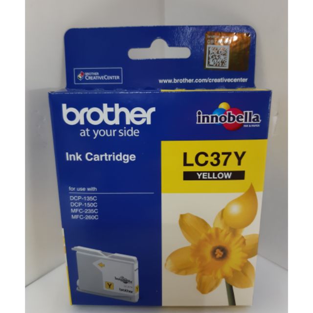 หมึก-brother-lc37y-สีเหลือง-ใช้กับ-printer-รุ่น-dcp-135-dcp-150c-mfc-235c-mfc-260c
