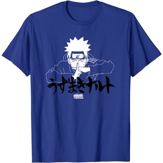 เสื้อยืดโอเวอร์ไซส์เสื้อยืด พิมพ์ลาย Naruto Shippuden Linear Jutsu with Kanji สําหรับผู้ชายS-3XL