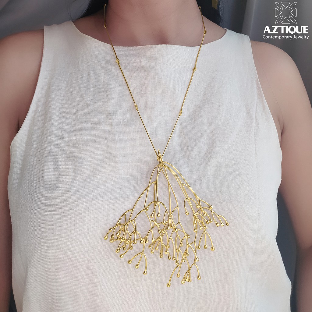 aztique-สร้อยคอ-จี้กิ่งไม้-necklace-pendant-jewelry-gifts-dk