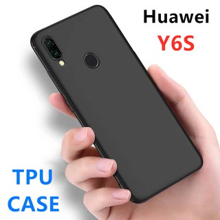 TPU CASE Huawei Y6 2019 / Y6s เคสหัวเว่ย เคสซิลิโคน เคสนิ่ม สวยและบางมาก เคสสีดําสีแดง [ส่งจากไทย]