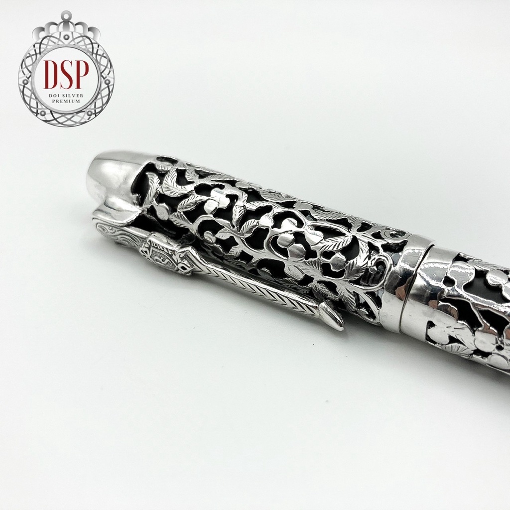 ปากกาด้ามเงินแท้-ปากกา-parker-แท้-ปากกาของขวัญ-925-sterling-silver-rollerball-pen-ds0051