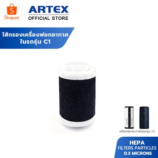 ภาพหน้าปกสินค้าไส้กรองเครื่องฟอกอากาศในรถยนต์ C1/C2 Car Air Purifier ไส้กรองอากาศ HEPA Carbon Filter กรองฝุ่น PM2.5 กรองกลิ่นในอากาศ ที่เกี่ยวข้อง