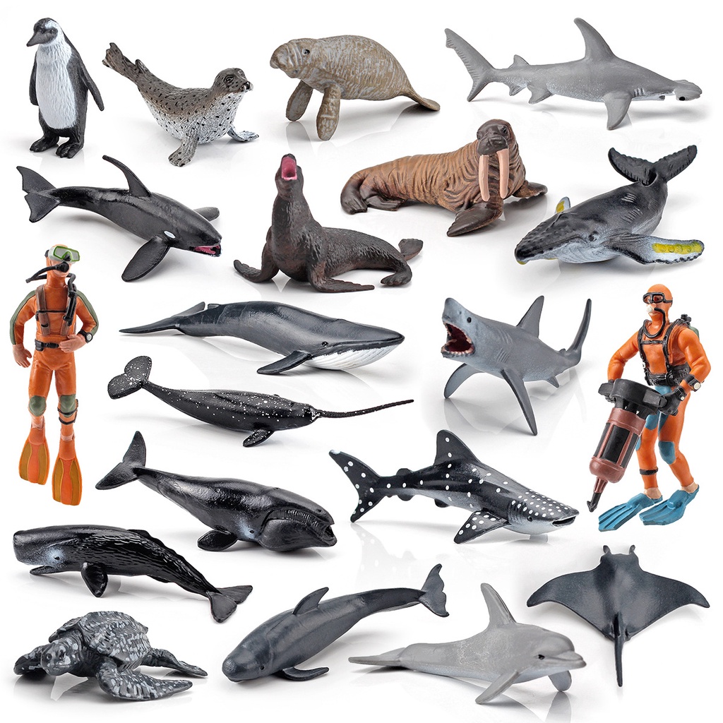 การขายส่งโรงงานอุตสาหกรรม-จำลองปลาวาฬเพชฌฆาต-ปลาปีศาจ-สิงโตทะเล-เพนกวิน-ปลาโลมา-แมวน้ำ-สัตว์ทะเล-เครื่องประดับชุดโมเดลนักประดาน้ำ-ของเล่นเพื่อความรู้ด้านการศึกษาวิทยาศาสตร์สำหรับเด็ก-ของเล่นตรัสรู้มอน