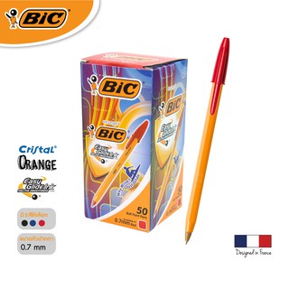 ภาพหน้าปกสินค้า[Official Store] BIC บิ๊ก ปากกา Orange ด้ามส้ม ปากกาลูกลื่น หมึกแดง หัวปากกา 0.7 mm. จำนวน 50 ด้าม ซึ่งคุณอาจชอบราคาและรีวิวของสินค้านี้