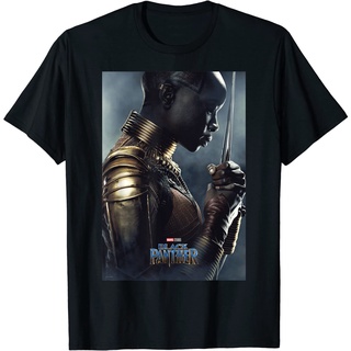 เสื้อยืดโอเวอร์ไซส์เสื้อยืด พิมพ์ลายโปสเตอร์ Marvel Black Panther Avengers Okoye สําหรับผู้ชายS-3XL