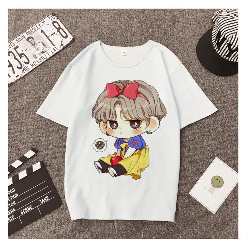 ภาพขนาดย่อของสินค้าkpop เสื้อยืดหลวมๆ เสื้อยืดเสื้อผ้าแ man T-shirt เสื้อยืด คุณภาพระดับพรีเมียม คอกลม t-shirt V แฟชั่น bts สไตล์เกาหลี