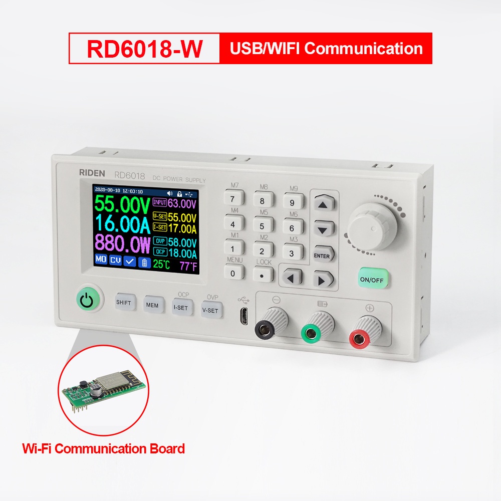 DIYMORE Riden แท้ RD6018 NC อุปกรณ์แปลงพาวเวอร์ซัพพลาย Usb Wifi Dc Cnc ...