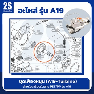 ชุดเฟืองหมุน (A19-Turbine) อะไหล่ เครื่องรัดสายพลาสติก PET/PP รุ่น A19 สินค้าคุณภาพ ราคาโรงงาน พร้อมส่ง
