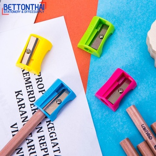 Deli 0531 Pencil Sharpener กบเหลาดินสอสีนีออน แบบพกพา คละสี 1ชิ้น กบ ที่เหลาดินสอ กบเหลาดินสอ อุปกรณ์เครื่องเขียน