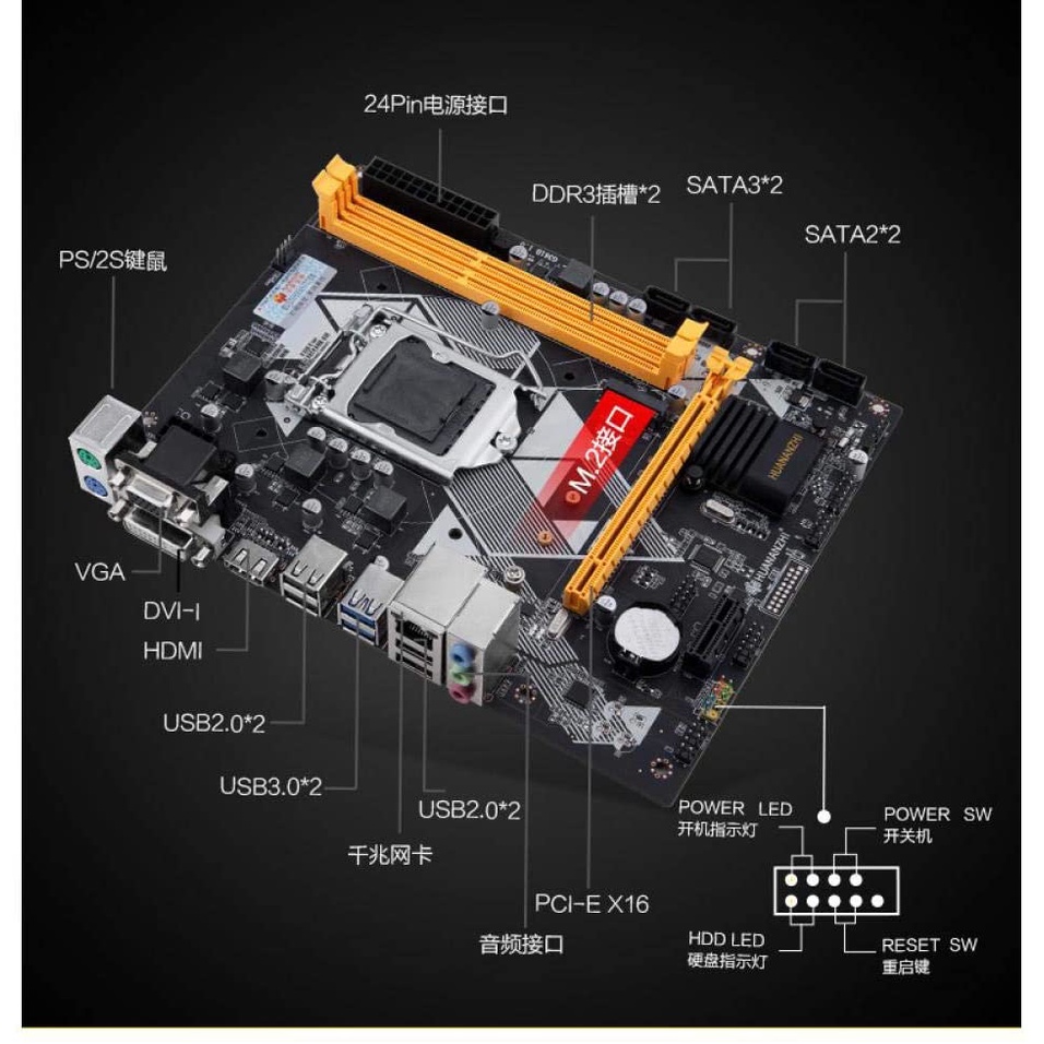ภาพหน้าปกสินค้าfoxconn B85 Desktop LGA1150 Motherboard Support NVME M.2 SSD จากร้าน hpbyiqink บน Shopee