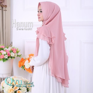 Khimar Hanum ผ้าคลุมฮิญาบ 2 ชั้น / ขายส่ง Syari Swarovski Hijab