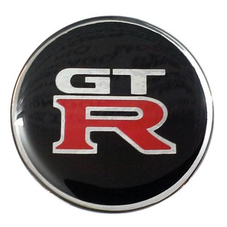 สติกเกอร์ติดดุมล้อ gtr GTR ขนาด 60mm. 1 ชุดมี 4 ชิ้น