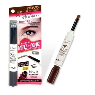 แท้ 💯%🔥NOVO เจลเขียนคิ้วเจลครีม BEAUTY EYEBROW GEL 5068 คิ้วเจลโนโว่🔥กันนํ้า💦