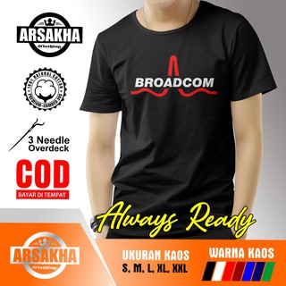 เสื้อยืด พิมพ์ลายโลโก้ Broadcom V2 - Arsakha สําหรับผู้ชาย