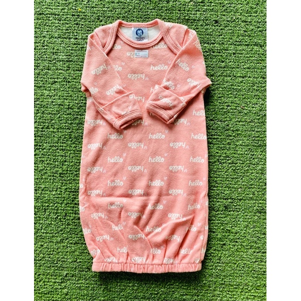 carter's baby sleep gown บอดี้สูทเด็กแบบถุงนอน แขนยาว (มือสอง) Shopee
