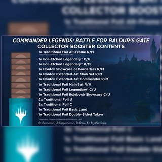 ภาพขนาดย่อของภาพหน้าปกสินค้าMagic the Gathering (MTG) Commander Legends: Battle for Baldur's Gate - Collector Booster Box จากร้าน fizzyhobbystore บน Shopee