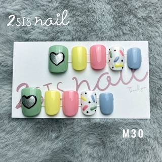 [พร้อมส่ง] เล็บเจลสำเร็จรูป ไซต์ M 💅🏻 M30