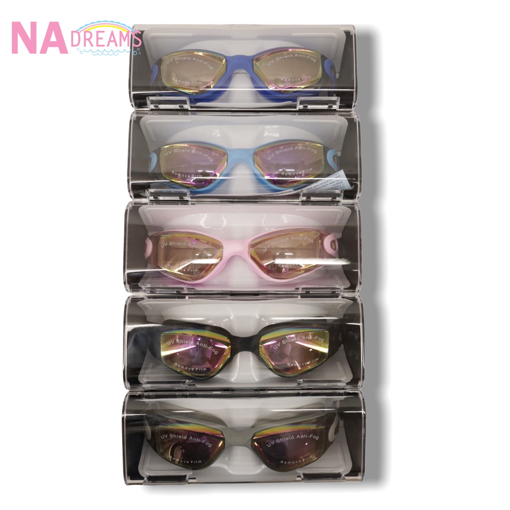 ภาพสินค้าNA Dreams แว่นตาว่ายน้ำ แว่นตา กันฝ้า กันUV พร้อมกล่อง แว่นว่ายน้ำ แว่นตากันน้ำ แว่นกันน้ำ Swimming Goggle จากร้าน nadream_officialshop บน Shopee ภาพที่ 5
