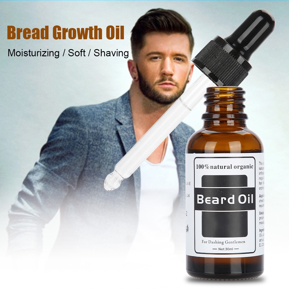 เกี่ยวกับสินค้า Nutrition Moustache Facial Tool Shaping Men Beard Oil Beard Care Bread Serum Growth Enhancer