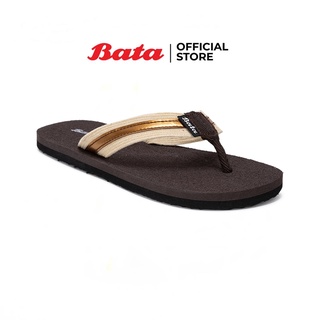*Best Seller* Bata บาจา รองเท้าแตะผู้หญิง แบบหนีบ น้ำหนักเบา รุ่น Ava สีน้ำตาล 5792612