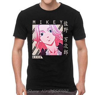 [S-5XL] เสื้อยืดแขนสั้น ผ้าฝ้าย 100% พิมพ์ลายมังงะ Tokyo Revengers Mikey สไตล์ฮาราจูกุ แนวสตรีท ของขวัญ สําหรับผู้ชาย