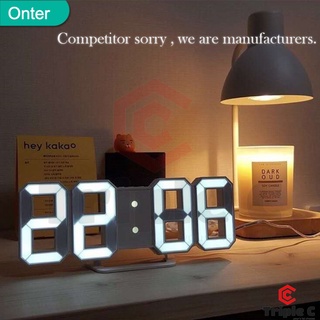 สินค้า 🍃สินค้าเฉพาะจุด🍃3D LED Clock นาฬิกา อิเล็กทรอนิกส์เรืองแสง นาฬิกาดิจิตอล นาฬิกาปลุกดิจิตอล นาฬิกาแฟชั่น นาฬิกาแขวน ไฟกลางคืน diy นาฬิกา อิเล็กทรอนิกส์ เรืองแสง สำหรับตกแต่งบ้าน