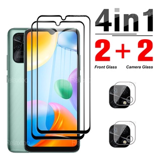 4 in 1 Tempered Glass + Camera Film for Xiaomi Redmi 10C 10A Cover Protective Glass for Redme10 Redmy 10 A C A10 C10 Screen Protector