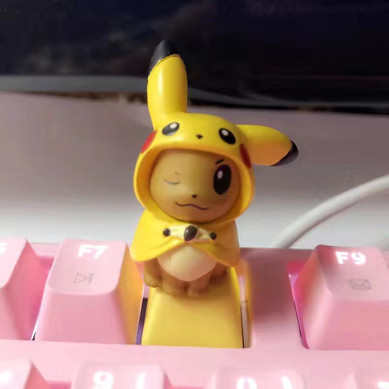 ฝาครอบแป้นพิมพ์ลาย Pokemon keycap Pikachu Little Fire Dragon Jenny ...