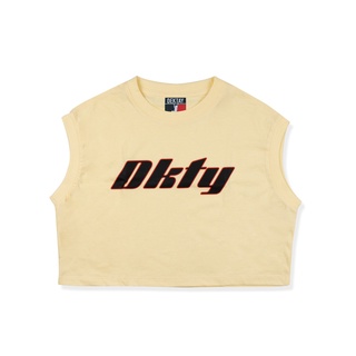 Dektay Classy girl crop top เสื้อครอปแขนกุดสีครีม