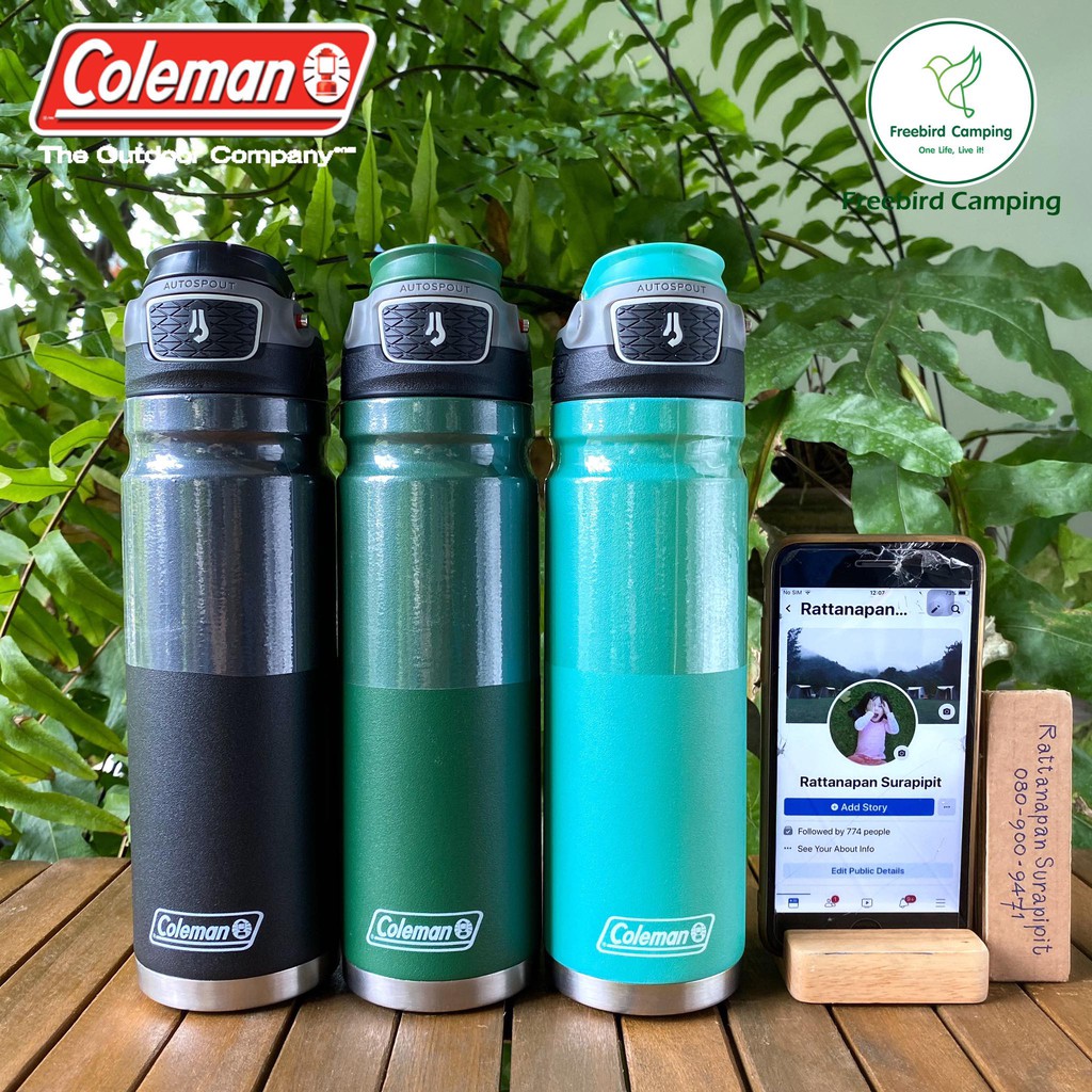  Coleman Switch AUTOSPOUT Stainless Steel Water Bottle