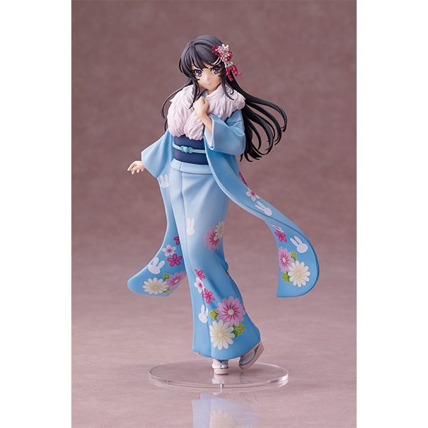 figure-แท้-รุ่นพี่ไม-กล่องบุบเสียหาย-sakurajima-mai-kimono-ver-1-7-scale-aniplex