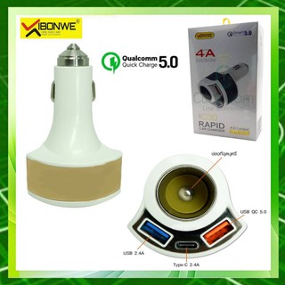 IBONWE C30 4 in 1 output อุปกรณ์ชาร์จในรถ Car Charger รองรับ Quick Charge 5.0