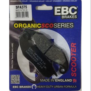 ผ้าเบรค EBC Brakes รุ่น organic/ ผ้าเบรคหน้า Wave 125 คาบู , CBR150 , MSX Honda, Monkey 125