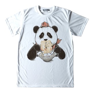 ⚡️ พร้อมส่ง ⚡️ เสื้อพิมพ์ลาย 🐼Pandaหนวดราเม็ง 🍜