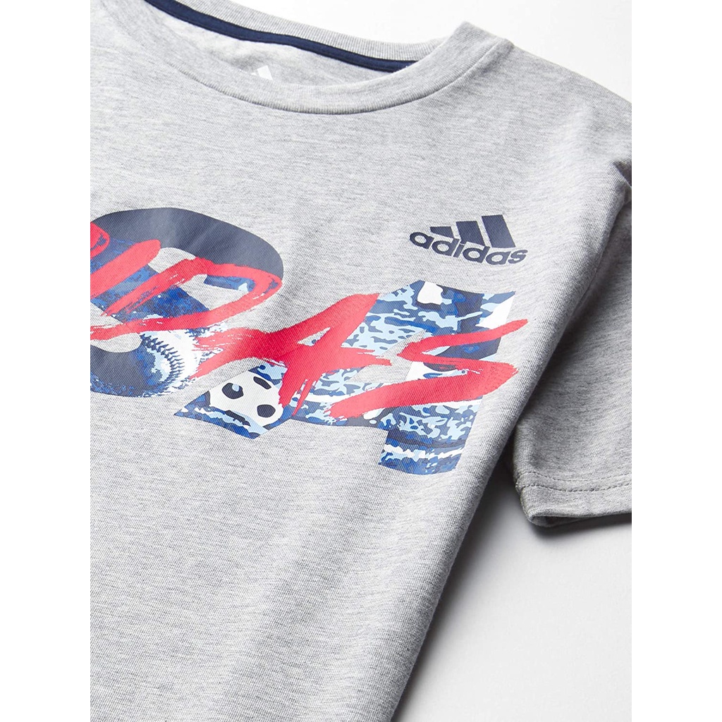 adidasเสื้อยืดแขนสั้น-adidas-boys-short-sleeve-graphic-tee-t-shirt-adidasmens-womens-t-shirts-x