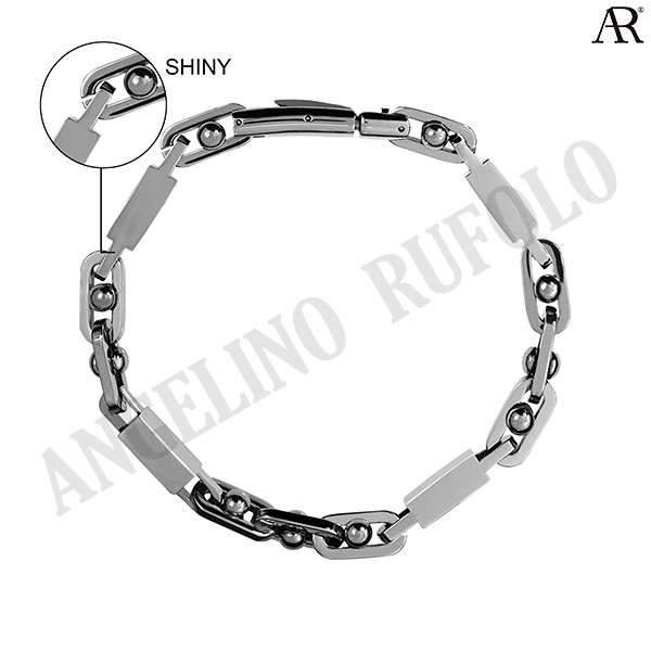 angelino-rufolo-bracelet-ดีไซน์-rectangle-ball-สร้อยข้อมือผู้ชาย-stainless-steel-316l-สแตนเลสสตีล-คุณภาพเยี่ยม-สีเงิน
