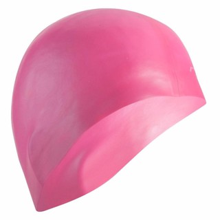 หมวกว่ายน้ำซิลิโคน (สีชมพู)