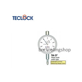 ไดอัลเกจหน้าปัดเล็กความละเอียด 0.01มิล-Small Dial Indicator Graduation 0.01mm,TECLOCK,TM-37