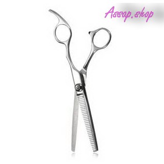 กรรไกรตัดผม Scissors กรรไกรซอยผมสแตนเลสแบบฟันปลา ขนาด 7 นิ้ว SHINON ASP