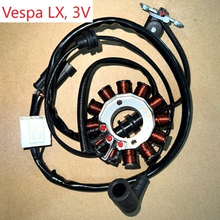 ฟิลคอยล์ VESPA LX  3V 3 วาวล์ ชุดขดลวด  มัดข้าวต้ม มัดไฟ เกรดอย่างดี