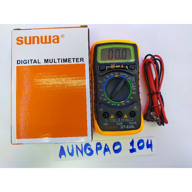 มิเตอร์ดิจิตอล-sunwa-dt-830l-digital-multimeter-มิเตอร์วัดไฟดิจิตอลมัลติมิเตอร์-มิเตอร์วัดไฟดิจิตอล-เครื่องมือวัดไฟ