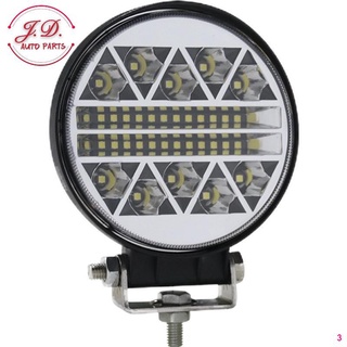 จัดส่งตรงจุดกระพริบได้!!! ไฟสปอร์ตไลท์รถยนต์ LED102W (1) ไฟหน้ารถไฟท้ายไฟช่วยตัดหมอกส 12V-24Vเเสงขาว แบบกลม LED SPOT BEA